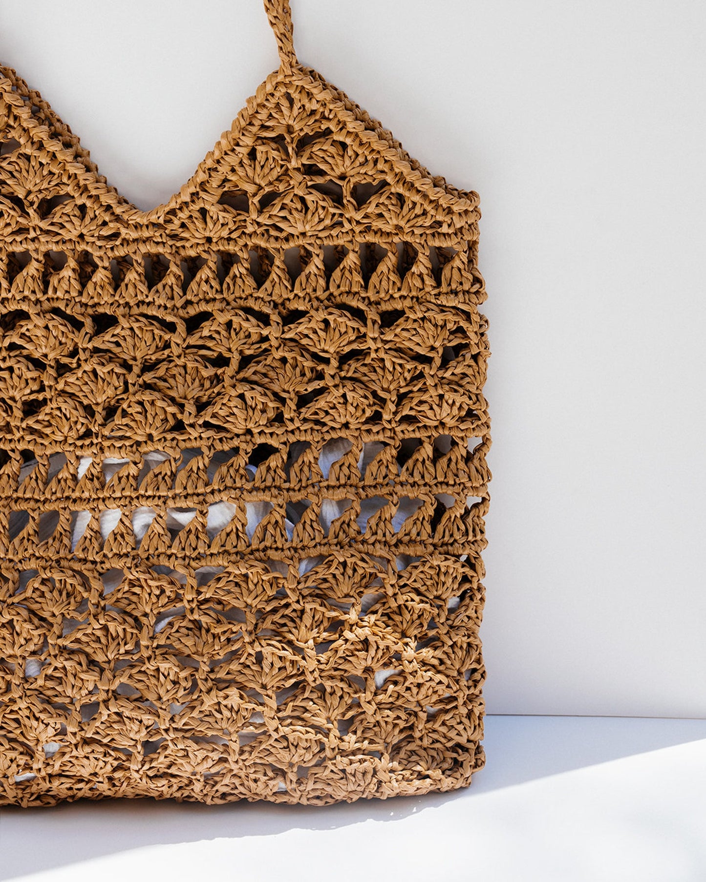 Crochet Raffia Tote Bag in Black, Summer Tote Bag, Black Straw Mesh Bag, Handcrafted Tote, Crochet Handbag ¡ª Anemone Tote