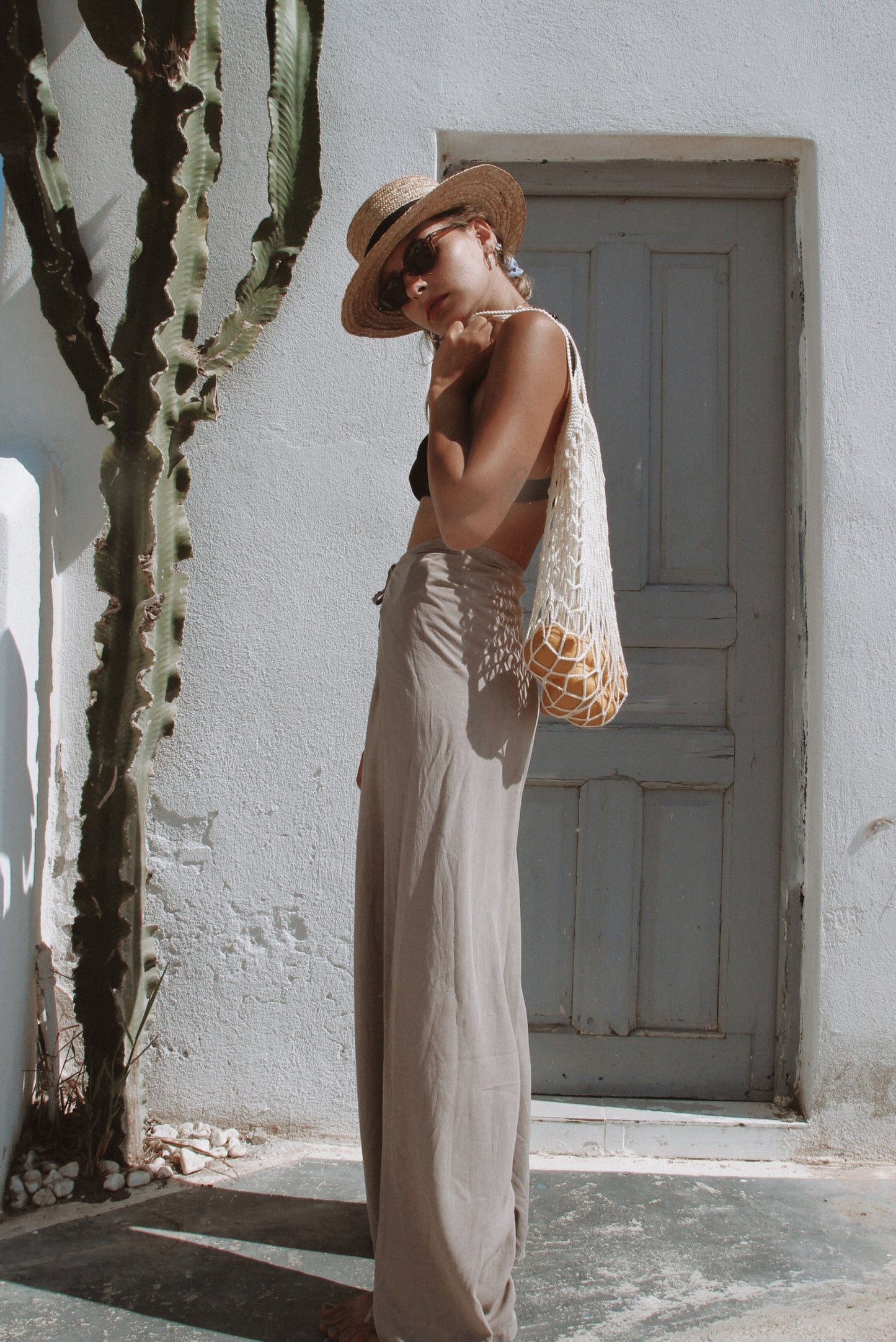 Crochet Market Bag, Beige Cotton Net Bag, French Market Bag, Handmade Eco Tote, Mesh Bag, Quality Shopping Bag, Groceries Farmers Bag