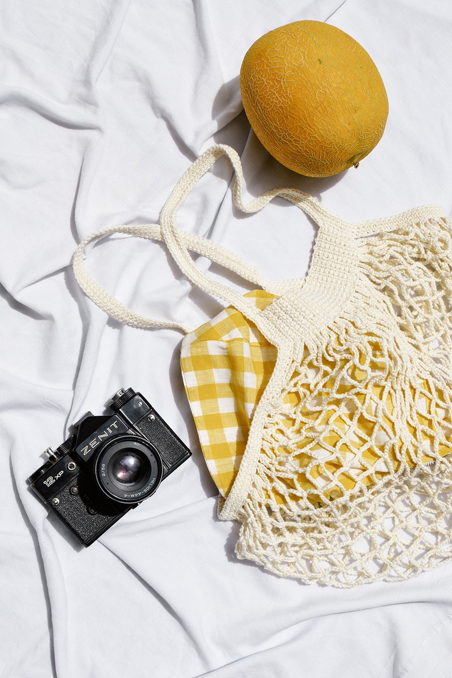 Crochet Market Bag, Beige Cotton Net Bag, French Market Bag, Handmade Eco Tote, Mesh Bag, Quality Shopping Bag, Groceries Farmers Bag