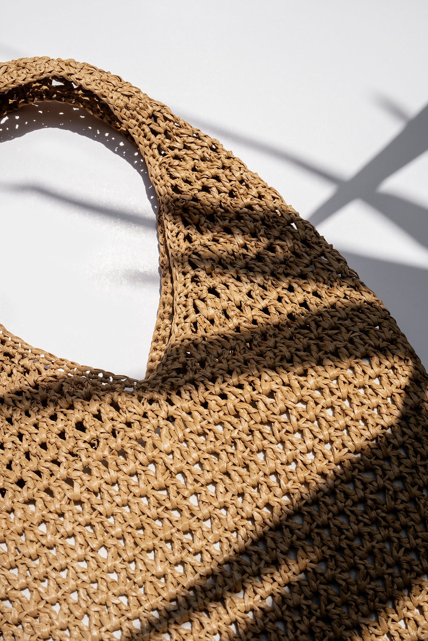 Crochet Raffia Tote in Natural, Summer Tote Bag, Straw Mesh Bag, Lightweight Tote, Crochet Shoulder Bag, One Handle Bag ¡ª The Daphne Tote