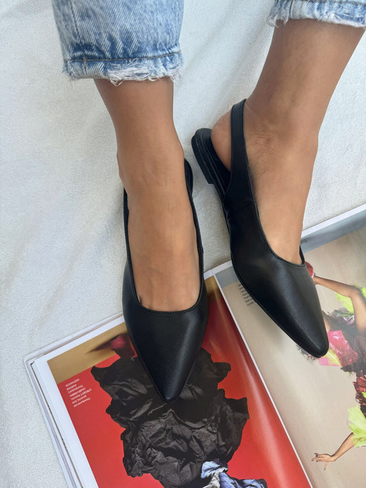 Women Leather Mules, Slingback Sandals, Handmade Leather Shoes.