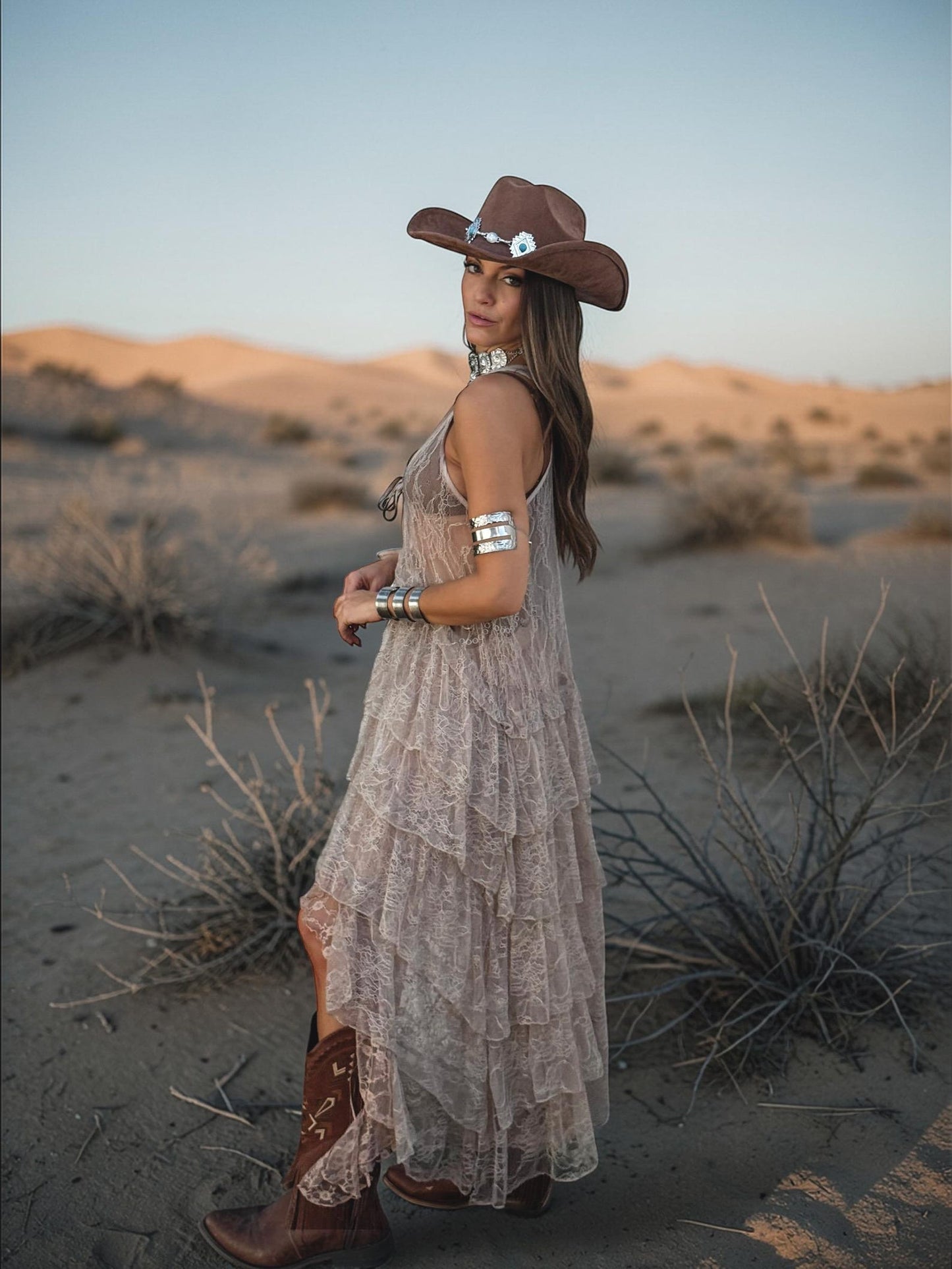 Lace Tiered Duster, Boho Lace Duster Dress, Bohemian Festival Top, Burning Man Lace Coat, Western Festival Duster