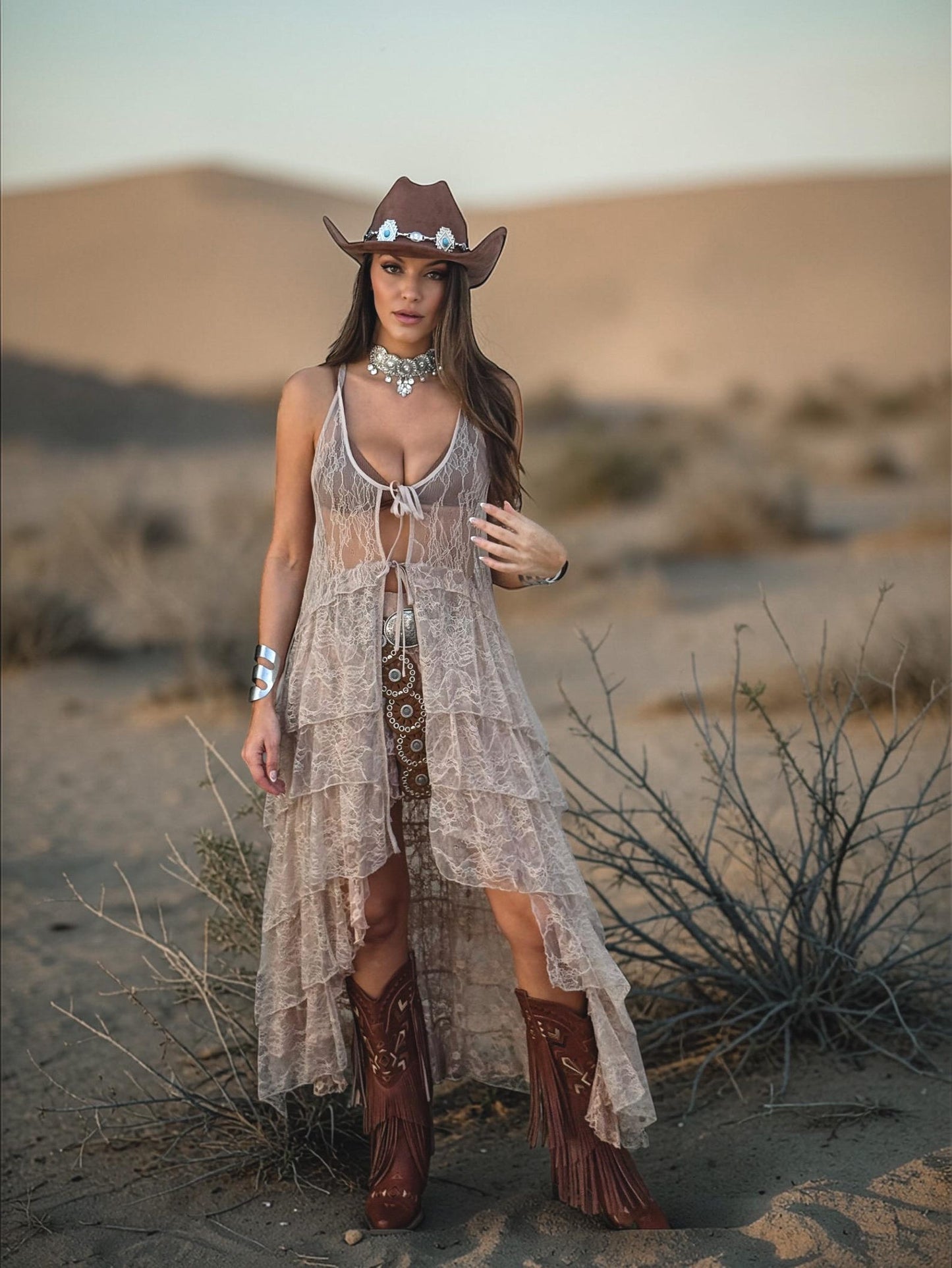 Lace Tiered Duster, Boho Lace Duster Dress, Bohemian Festival Top, Burning Man Lace Coat, Western Festival Duster