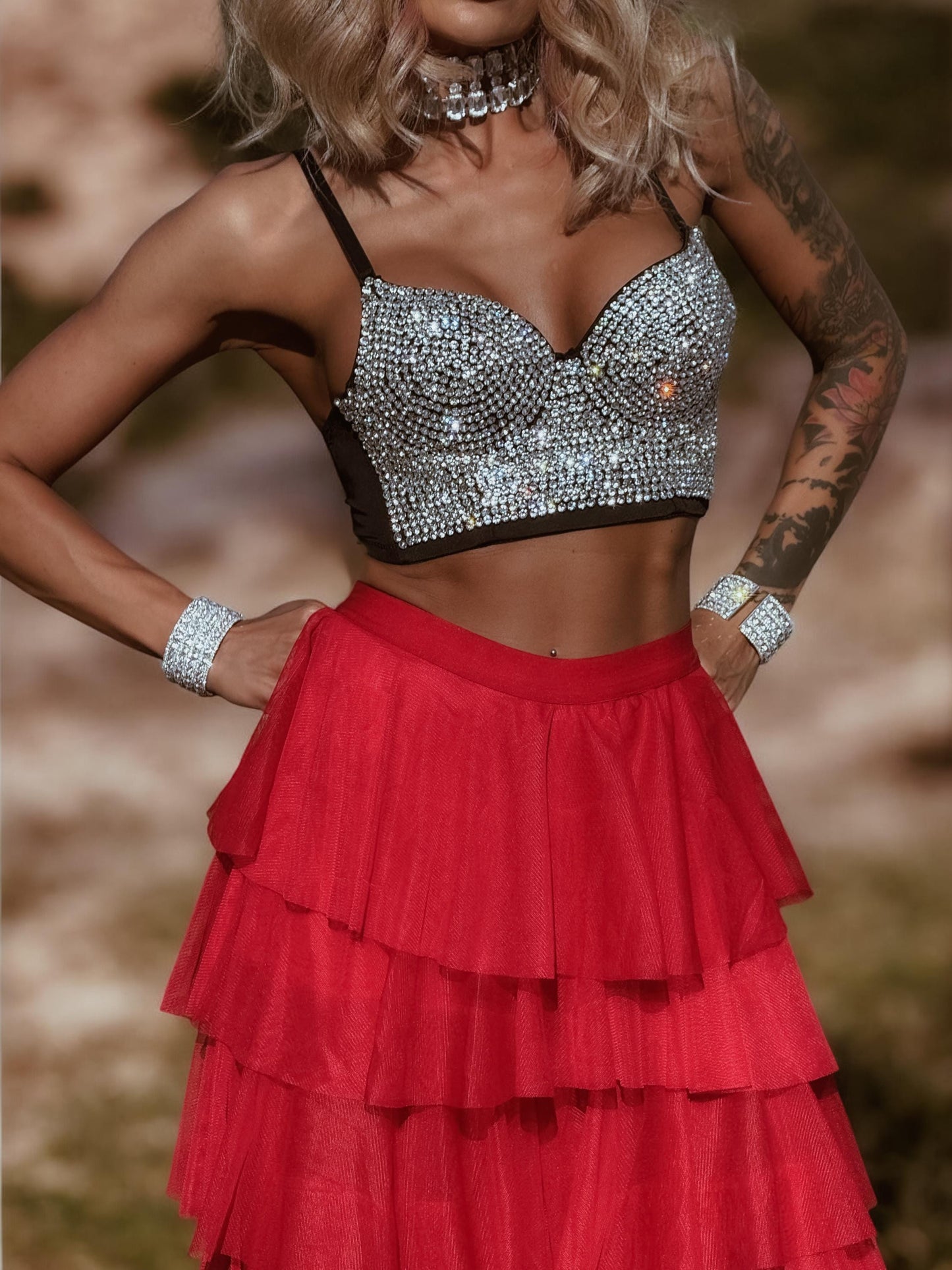 Rhinestone Corset Top: Western Cowgirl Bachelorette Outfit