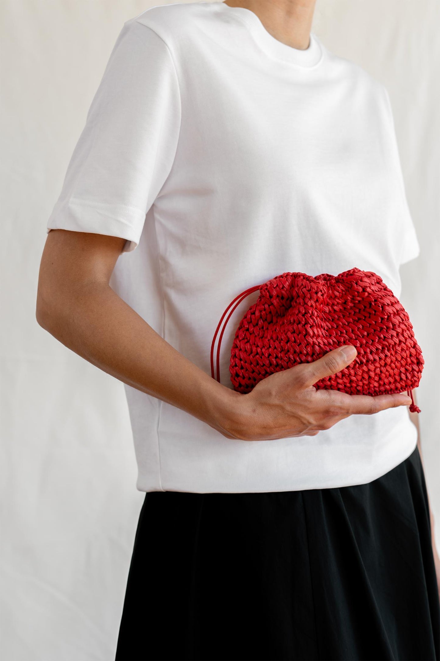 Raffia Pouch Bag, Crochet Raffia Handbag, Crossbody Raffia Bag, Summer Wrist Bag, Minimal Straw Bag, Brown Mini Bag ¡ª The Aster Raffia Pouch
