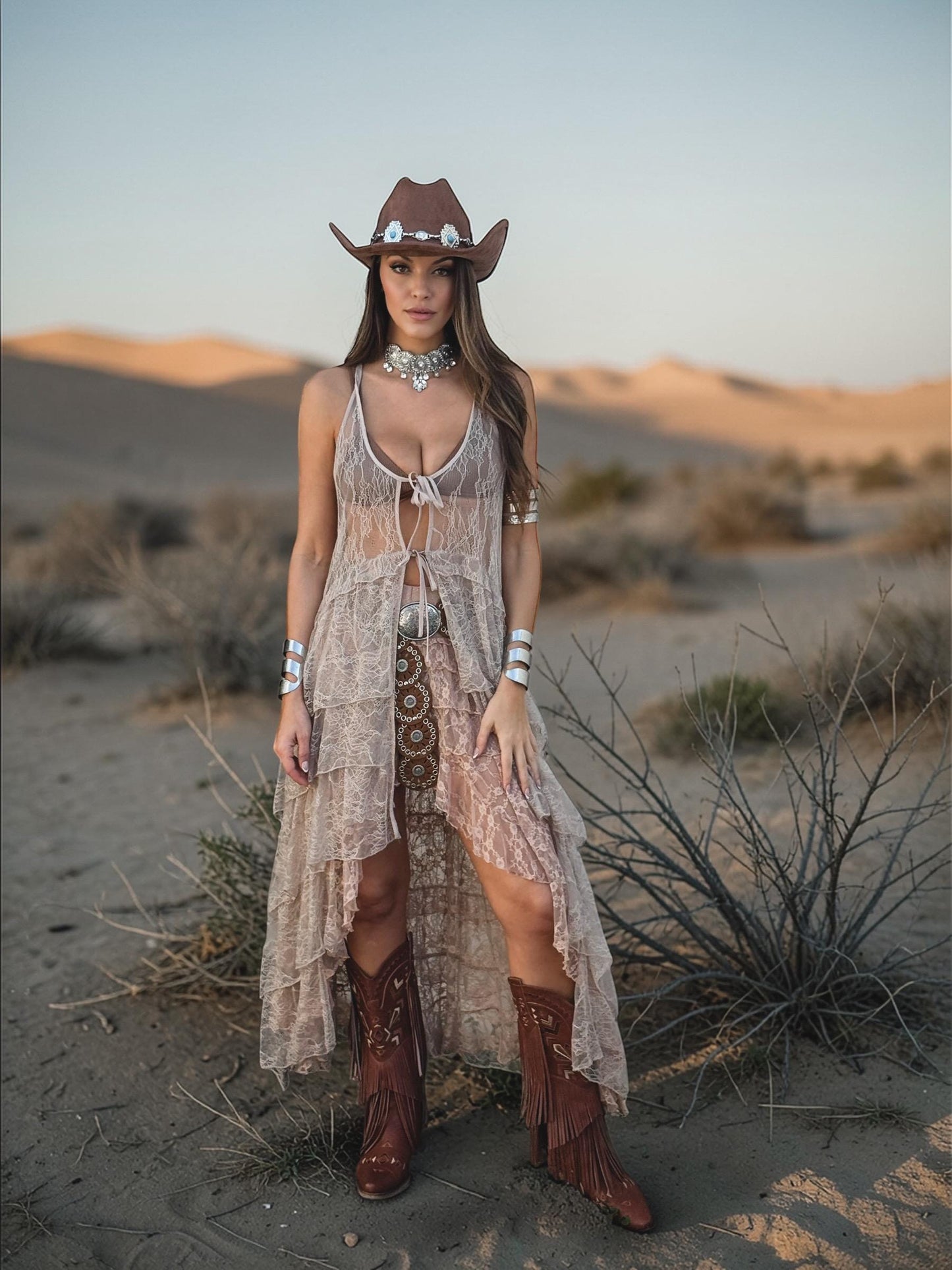 Lace Tiered Duster, Boho Lace Duster Dress, Bohemian Festival Top, Burning Man Lace Coat, Western Festival Duster