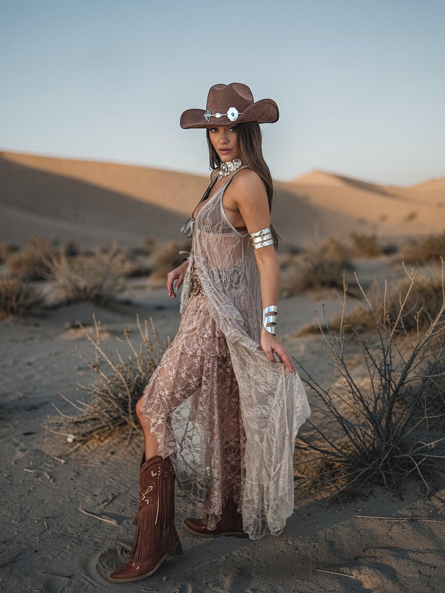 Lace Tiered Duster, Boho Lace Duster Dress, Bohemian Festival Top, Burning Man Lace Coat, Western Festival Duster