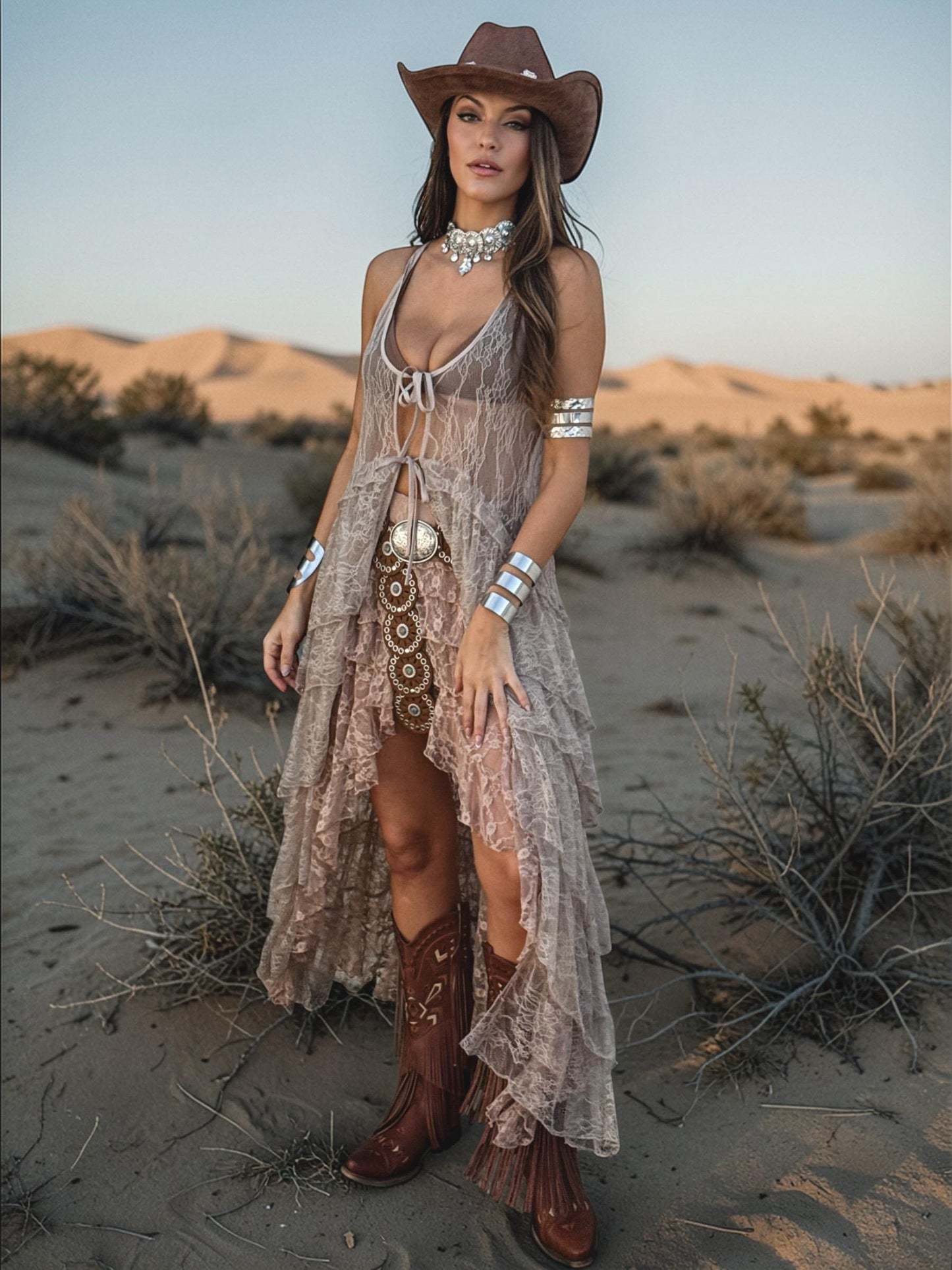 Lace Tiered Duster, Boho Lace Duster Dress, Bohemian Festival Top, Burning Man Lace Coat, Western Festival Duster